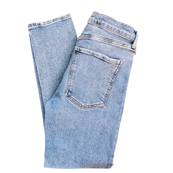 AGOLDE Toni Mid Rise Slim Straight Leg Ankle Light Med Blue Denim Jean Size 29 - Picture 6 of 10